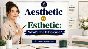 Aesthetic vs Esthetic: