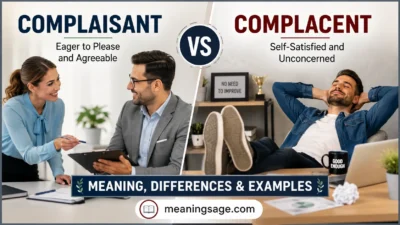 Complaisant vs Complacent