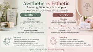 Aesthetic vs Esthetic