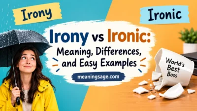 Irony vs Ironic